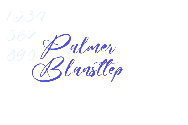 Palmer Blansttep font download