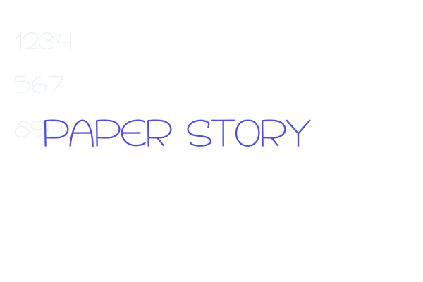 Paper Story font download