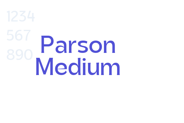 Parson Medium font download