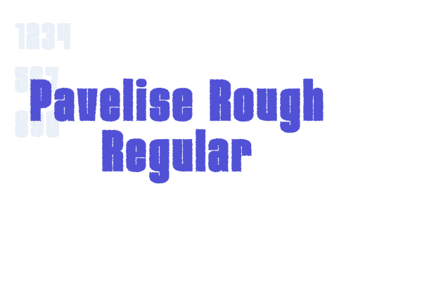 Pavelise Rough Regular font download