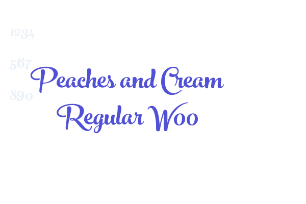 Peaches and Cream Regular W00 font download