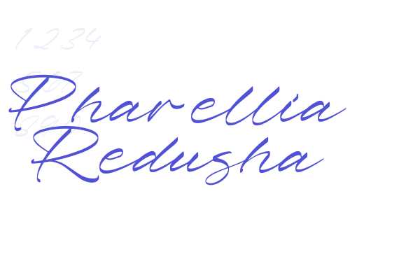 Pharellia Redusha font download