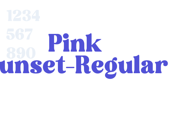 Pink Sunset-Regular font download