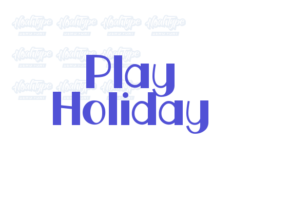 Play Holiday font download