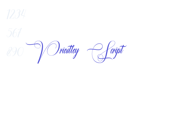 Priestley Script font download