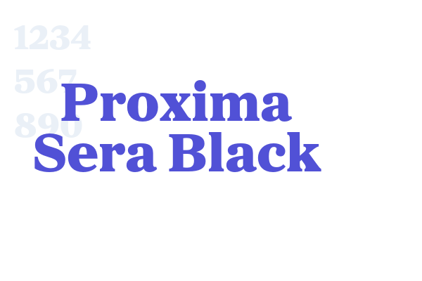 Proxima Sera Black font download