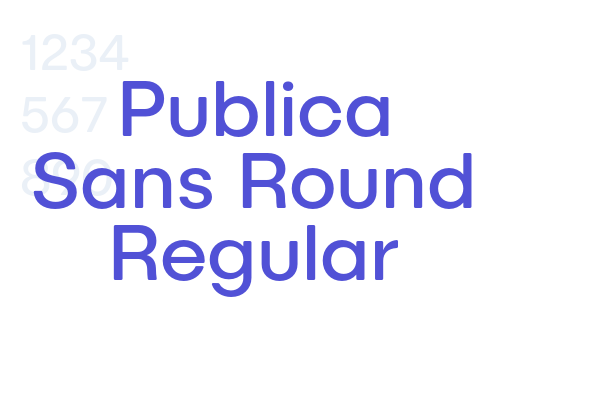 Publica Sans Round Regular font download