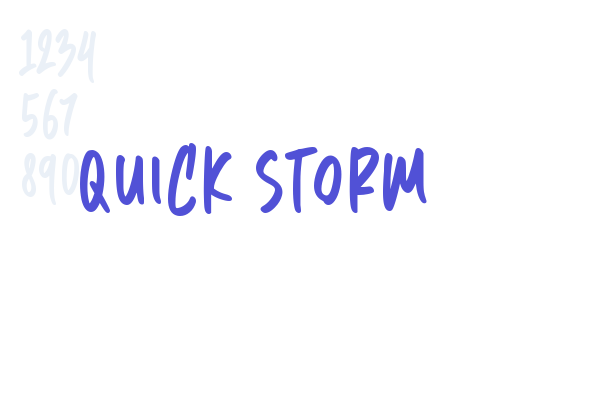 Quick Storm font download