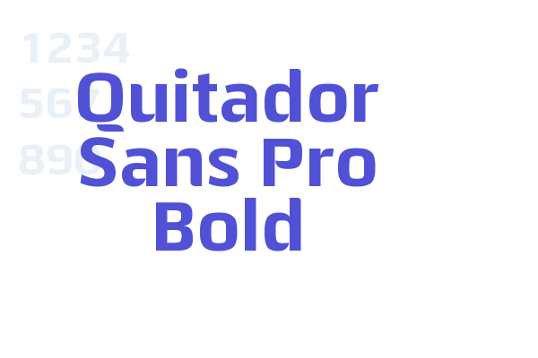 Quitador Sans Pro Bold font download