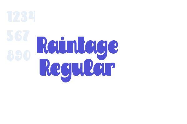 Raintage Regular font download