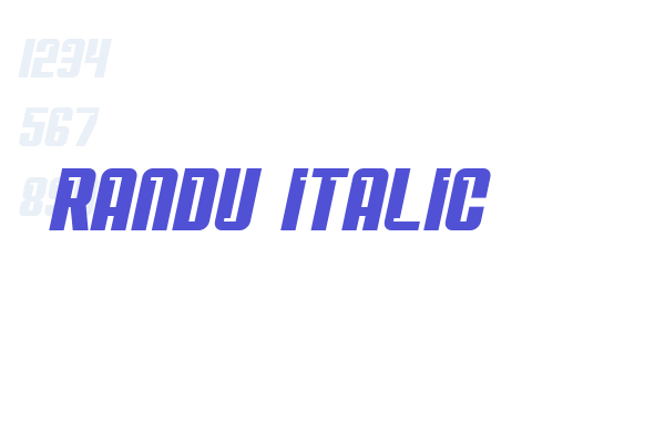 Randu Italic font download