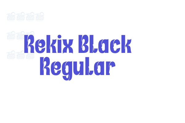 Rekix Black Regular font download