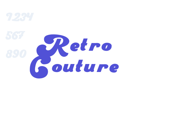 Retro Couture font download