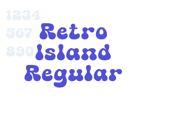 Retro Island Regular font download