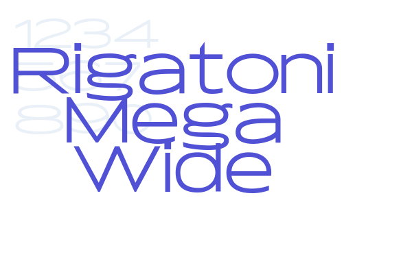 Rigatoni Mega Wide font download