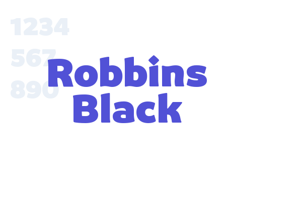 Robbins Black font download