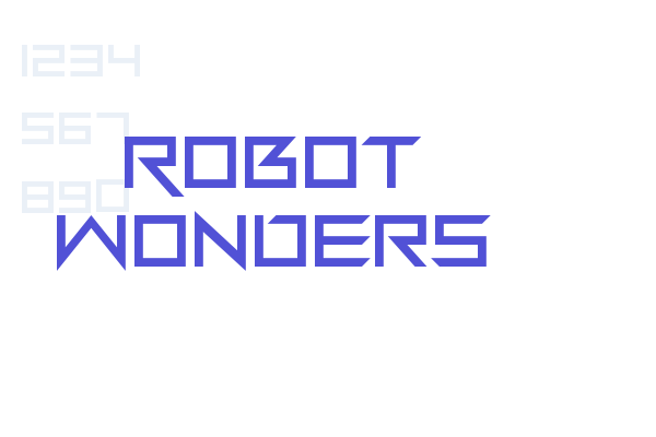 Robot Wonders font download