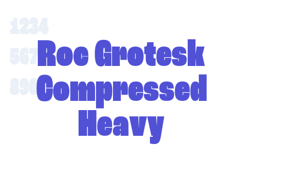 Roc Grotesk Compressed Heavy