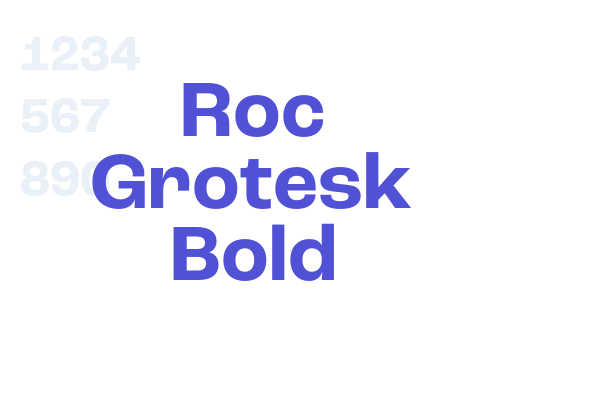 Roc Grotesk Bold font download