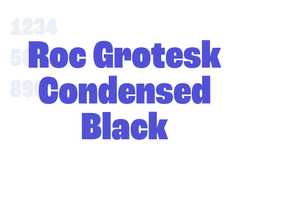 Roc Grotesk Condensed Black font download