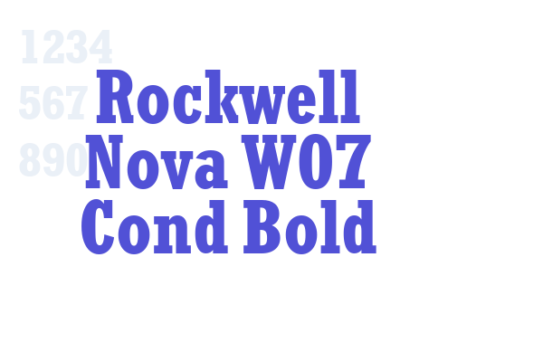 Rockwell Nova W07 Cond Bold font download