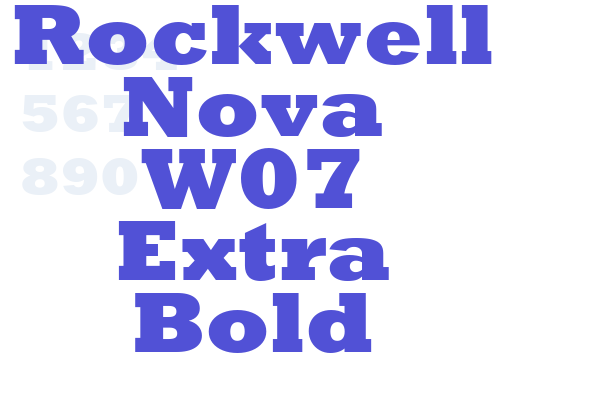 Rockwell Nova W07 Extra Bold font download