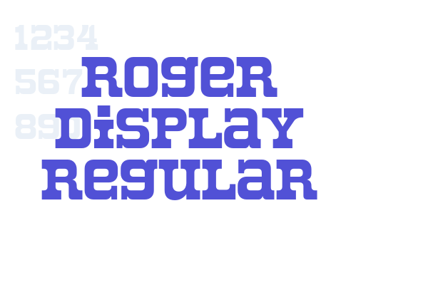 Roger Display Regular font download