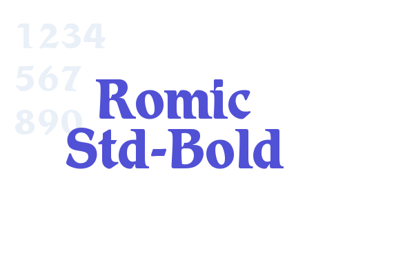 Romic Std-Bold font download