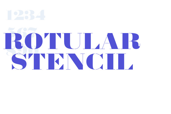 Rotular Stencil font download