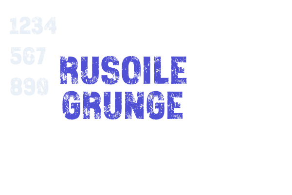 Rusoile Grunge font download