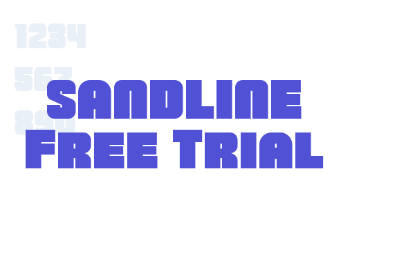 SANDLINE Free Trial font download