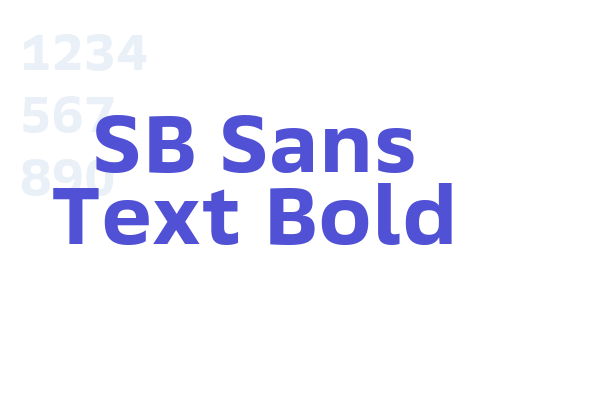 SB Sans Text Bold font download