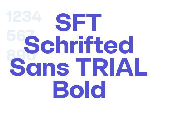 SFT Schrifted Sans TRIAL Bold font download