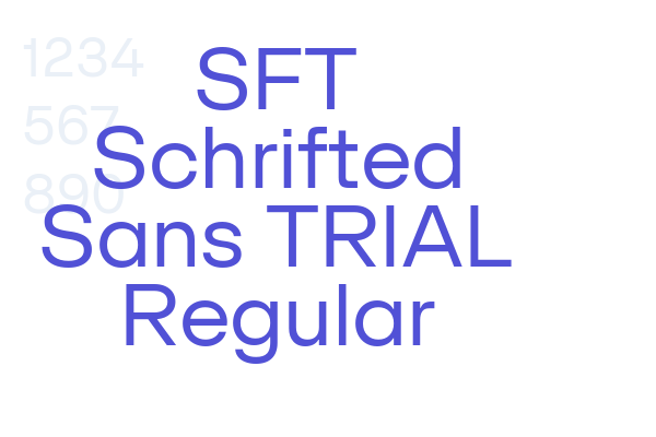 SFT Schrifted Sans TRIAL Regular font download