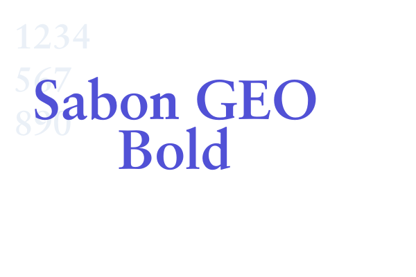 Sabon GEO Bold font download