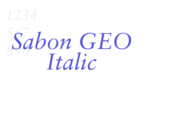 Sabon GEO Italic font download