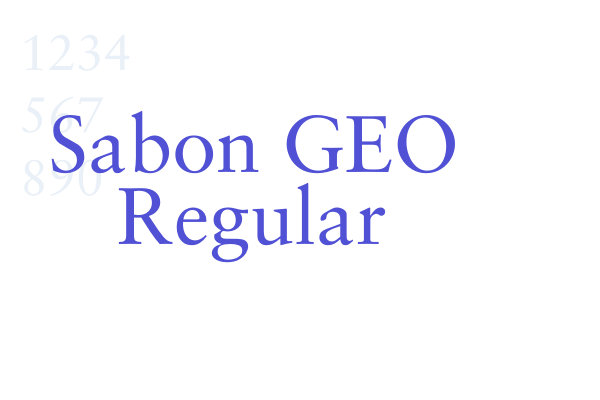 Sabon GEO Regular font download