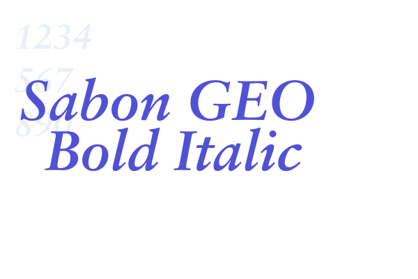 Sabon GEO Bold Italic font download