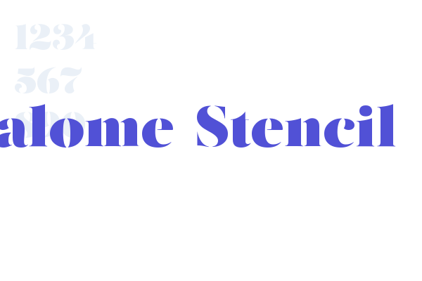 Salome-Stencil font download