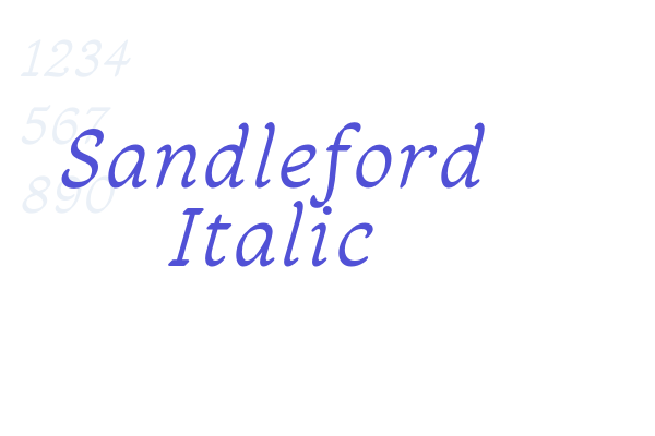 Sandleford Italic font download