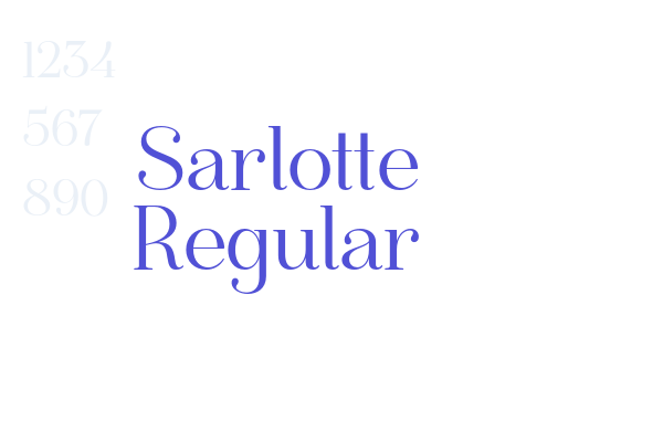 Sarlotte Regular font download