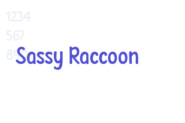 Sassy Raccoon font download