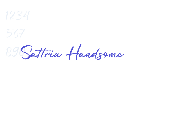 Sattria Handsome font download