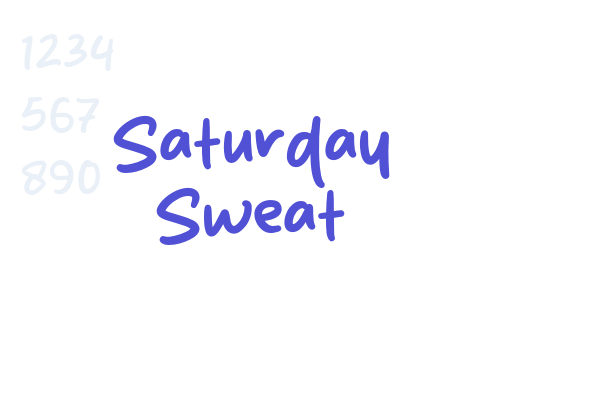 Saturday Sweat font download