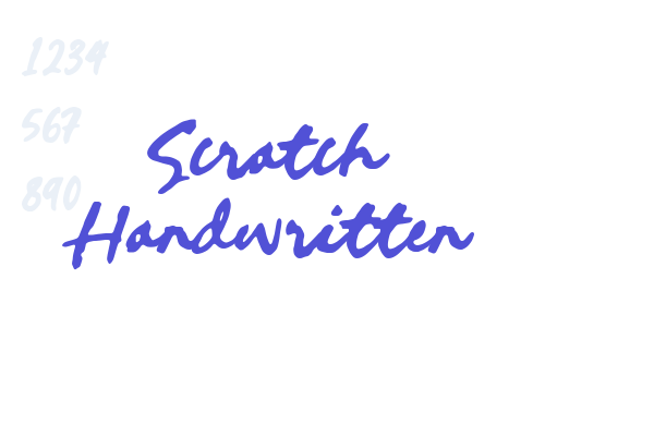 Scratch Handwritten font download