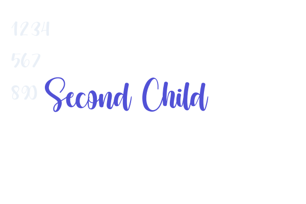 Second Child font download