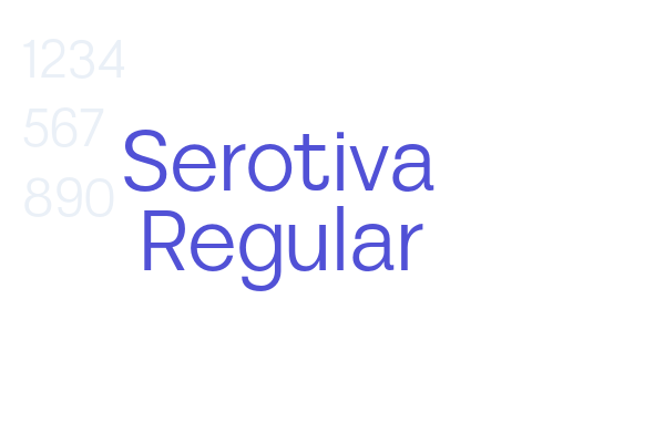 Serotiva Regular font download