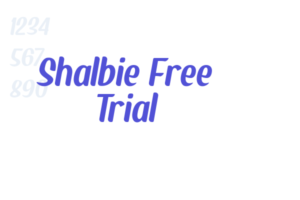 Shalbie Free Trial font download