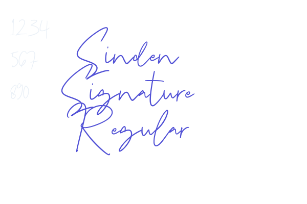 Sinden Signature Regular font download