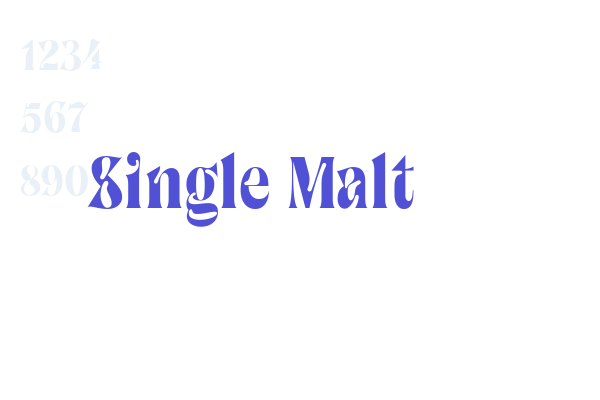 Single Malt font download